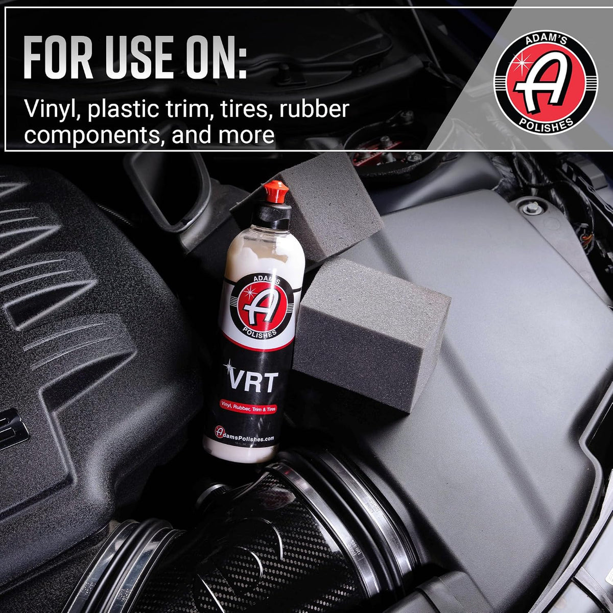 VRT Combo - Vinyl, Rubber and Plastic Non-Greasy Long Lasting Super Shine Dressing for Tires, Trim and More, Safe for Cars, Trucks, Suvs, Rvs & More