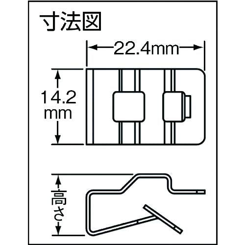 Panduit MCMS25-P-C Metal Clip-On Mount, Zinc Plated Steel, Clip-On Mounting Method, 0.24" Max Panel Thickness, 0.46" Height (Pack of 100)