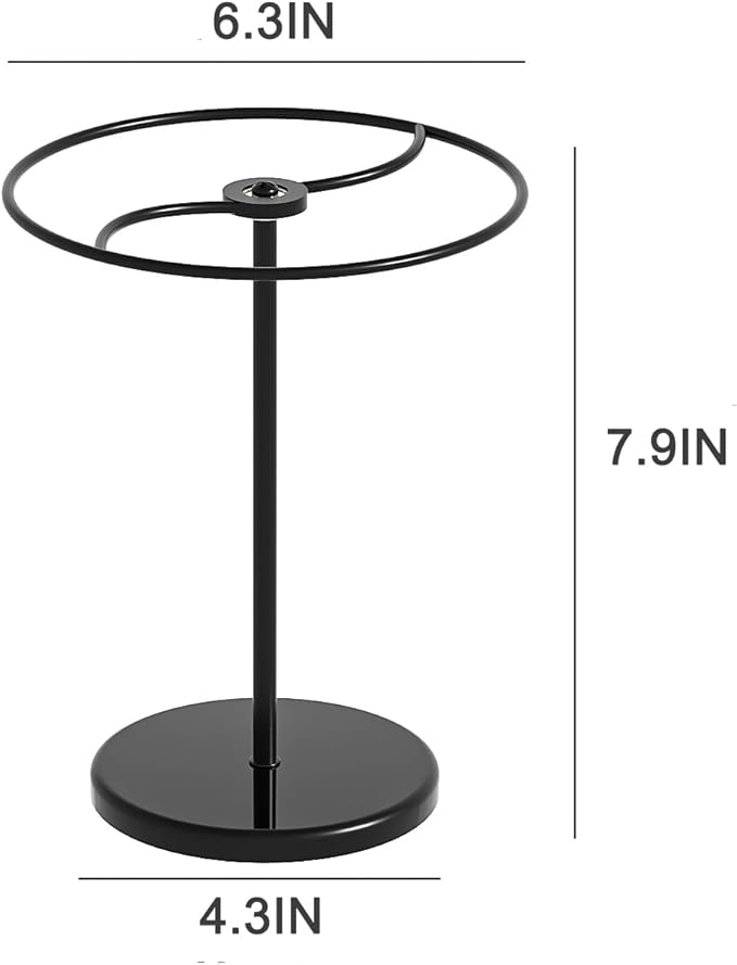 360° Rotating Sunglasses Organizer Stand, Eyewear Display Holder Stand, Eyeglasses Stand Rack for Nightstand Desk Bedroom or Shop Selling (Black)