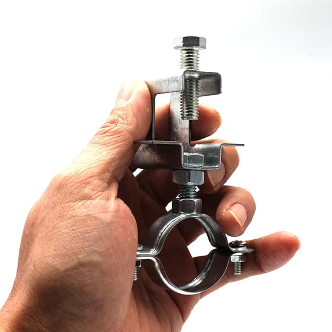 Conduit Hanger with Beam Clamp & Pipe Support Bracket (8 Pcs) - 1-1/4" (32mm) Cable Clamps for I-beam Installation