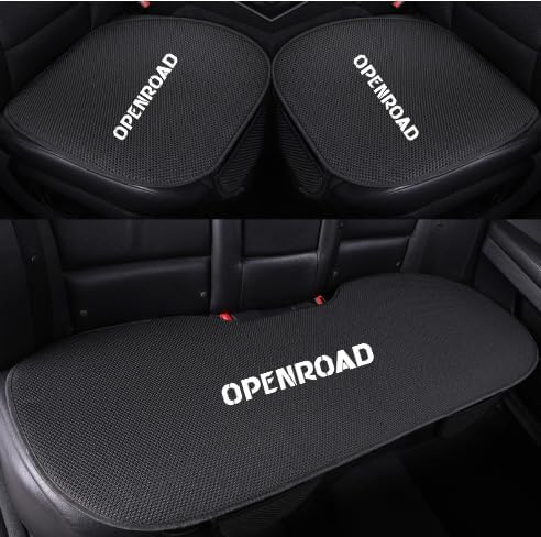 OPENROAD Memory Foam Car Seat Cushion – 1.2" Thick Comfort Pad for Driver, Office, and Home Chairs, Sciatica & Tailbone Pain Relief, Non-Slip Bottom, Black
