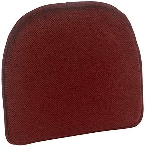 Klear Vu Raindrop The Gripper Non Slip Chair Cushions, Soft & Comfortable Seat Pad, Sitting Pillow for Kitchen, Dining or Office, 8 Count (Pack of 1), 04 Red