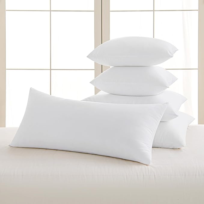 MIULEE 12x16 Inch Throw Pillow Insert Premium Throw Pillow Virgin Microfiber Stuffer Rectangle Pillow for Sofa Bed Couch