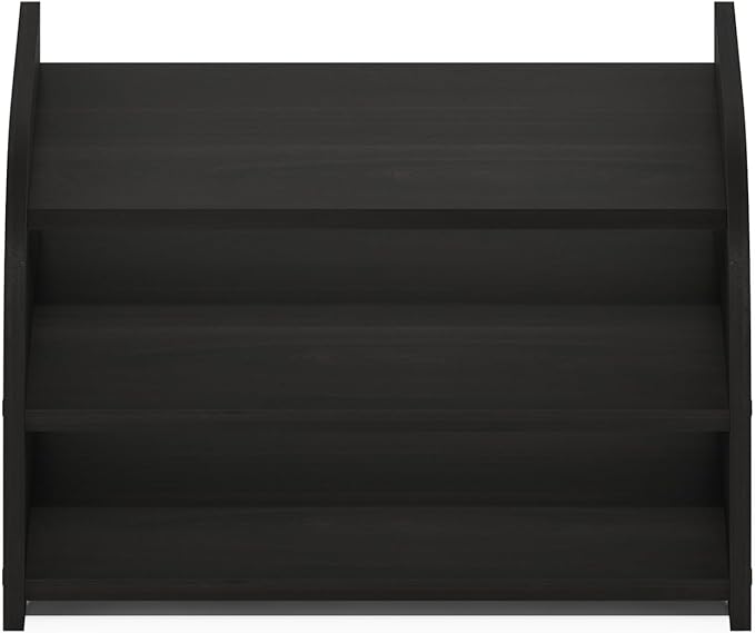 Furinno Classic Desk Organizers and Accessories, 3-Tier Monitor Riser, Office Organization, Desk Top Book Shelf, for Office Supplies, Desk Utilities, Espresso