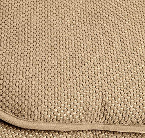 Sweet Home Collection 4 Pack Memory Foam Honeycomb Nonslip Back 16" x16" Chair/Seat Cushion Pad - CPMF-4PK-TAUPE