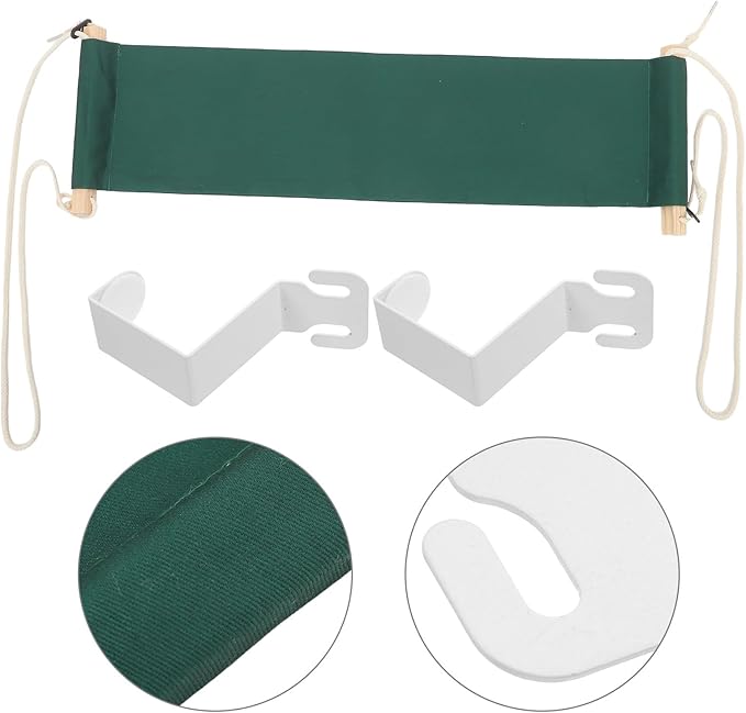 Abaodam Foot Hammock Under Desk Foot Rest Adjustable Hanging Footrest Portable for Office and Airplane Travel Green