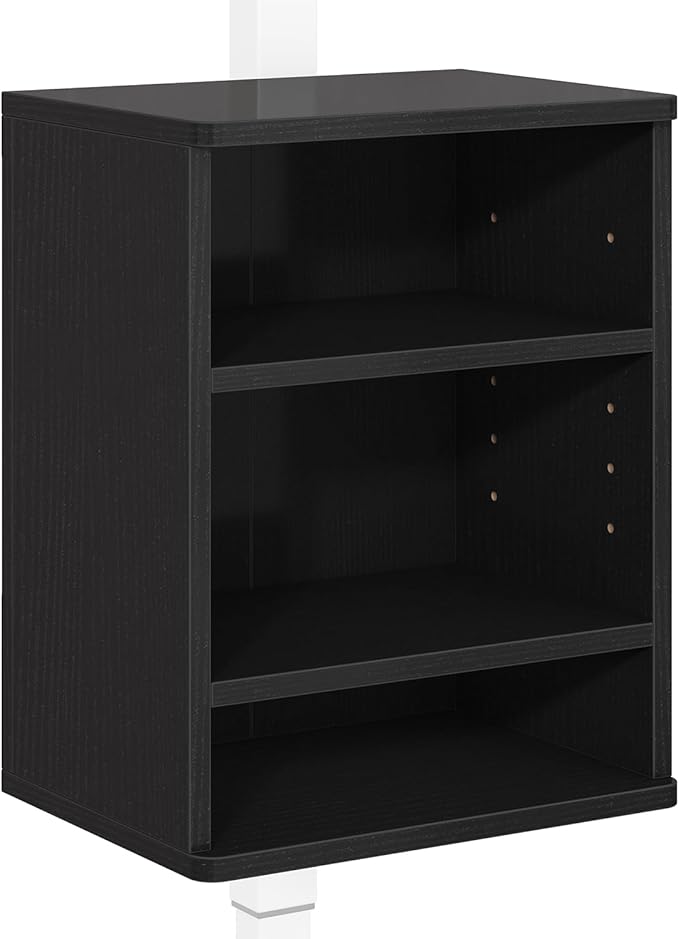 IBUYKE Under-Desk Storage Cabinet Adjustable Cabinet Fits with Standing Desks & Any Desk Legs Clamp-on Shelf for Office and Gaming Room for Elevating Your Workspace UTMZ012B