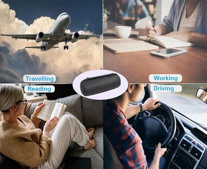 Patty Both Lumbar Support Pillow Lumbar Roll Lower Back Pillow Adjustable Strap and Memory Foam Back Cushion with Washable Cover for Travel Office Chair,Game Chair,Car,Black