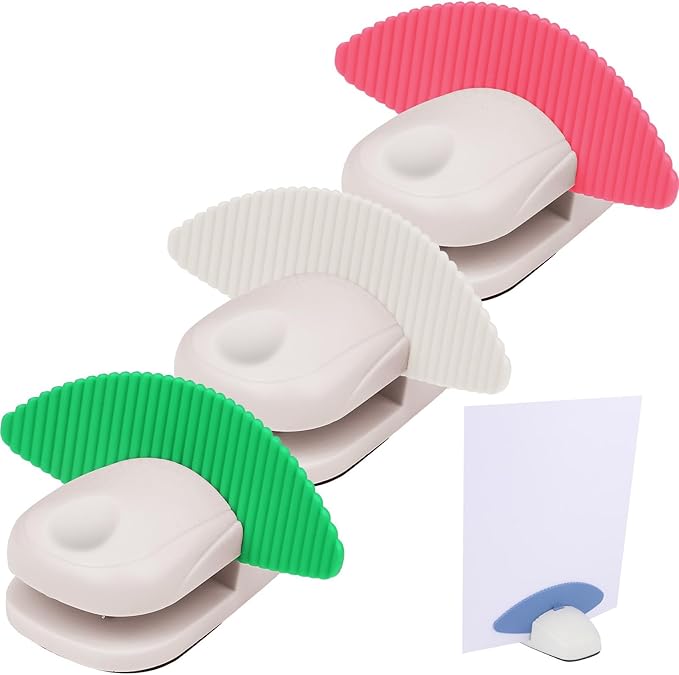 4pcs Paper Holder Stand for Typing with Mat Non-Slip Document Holder Desktop Folder Portable Clipboard Stand Copy Stand Clamp for A4 Paper Office Typing Reading Office Supplies Monitor for Desk