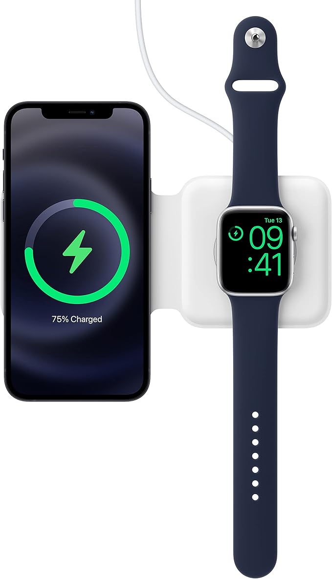 Apple MagSafe Duo - Wireless Charger with Fast Charging Capability, Type C Wall Charger, Compatible with iPhone, AirPods and Watch