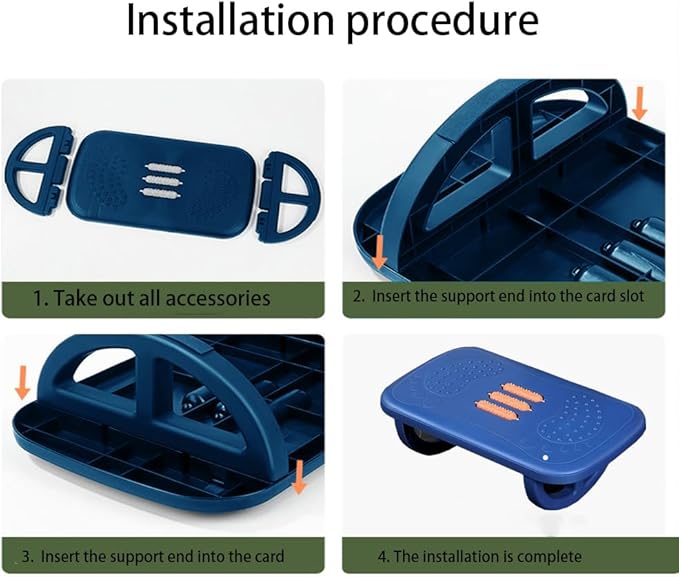 Desk Foot Pedal Desk Under Rocking Foot Pedal is Suitable for Home, Office, car, Plane, Long-Distance Travel Essentials to Relieve Joint Stiffness and Swelling (Blue)