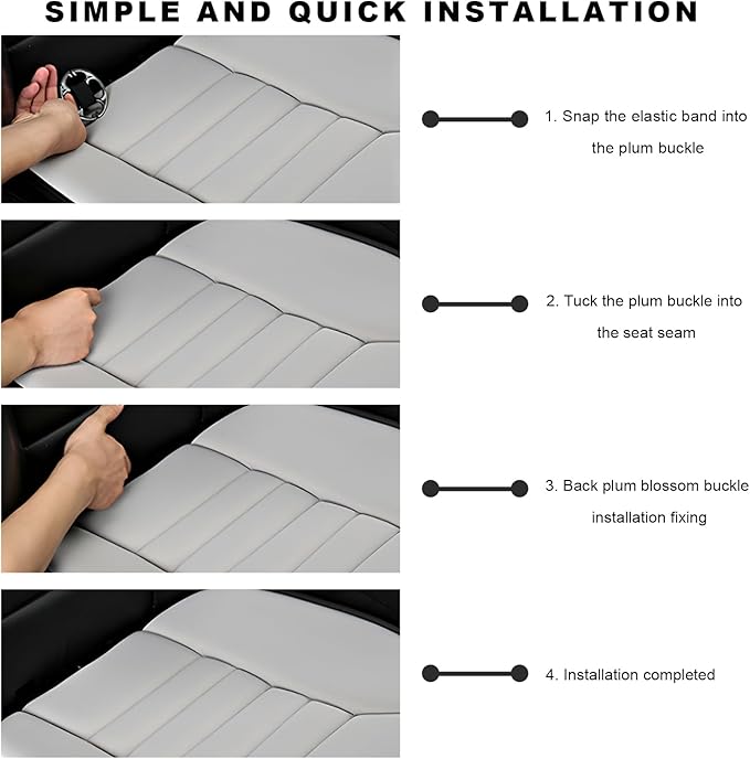 Car Seat Cushion, 1.2" Thick Comfortable Memory Foam Driver Seat Pad with Nonslip Bottom, Breathable Chair Bottom Mat Pressure Relief Pad for Truck SUV Sedan, Car Accessories (Gray)