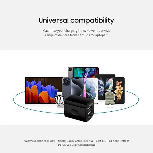 AILKIN USB MultiPort Charging Block, Wall Plug Station, Home Travel Charger Cube, Wall Charger Brick, Rapid Charging Adapter, Fast Android Charge Replacement for iPad/iPhone/iPod/Samsung Box