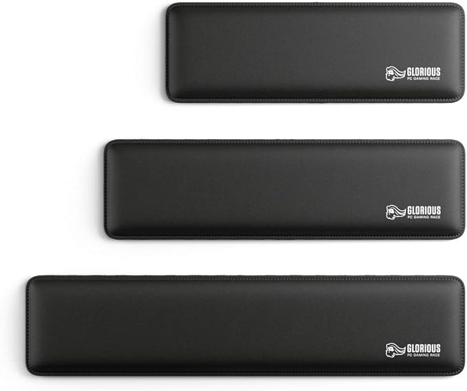 Glorious Soft Padded Gaming Wrist Rest (Compact (Slim), Black)