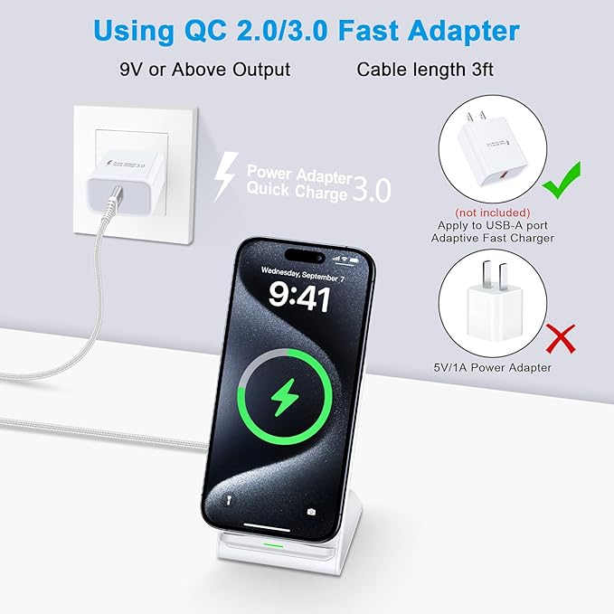 Pixel Fast Wireless Charger, 15W Wireless Charging Stand for Google Pixel 10a 10 Pro XL Fold 9a 9 Pro XL 8a 8 Pro 7a 7 Pro 6 Pro, Android Phone Wireless Charger Stand for Samsung Galaxy S26 S25 Ultra