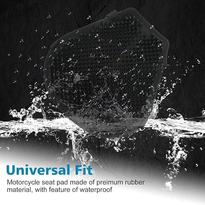 SUNPIE Motorcycle Seat Cover with Bullet Design Universal Silicone Breathable Comfortable Pad for Motorbike Long Rides