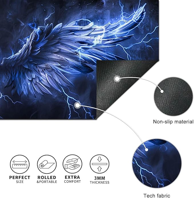 HOMETITUTE Mouse Pad XL Gaming Mousepad 31.5 x 11.8 Inch Large Desk Mat Extended Keyboard Pad Computer Mat Non Slip Surface Waterproof Desk Accessories