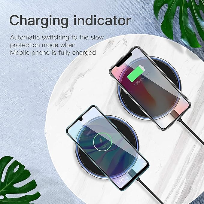 Fast Wireless Charger,20W Max Wireless Charging Pad Compatible with iPhone 17/17 Pro/Pro Max/16/15/14/13/12,AirPods;FDGAO Induction Charge Mat for Samsung Galaxy S25/S24/S23/S20/Pixel/G8