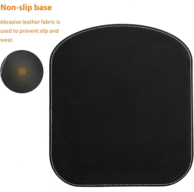 Begin Office Square Leather Mouse Pad with Wrist Rest Non-Slip Design, Business Style Gaming PU Mousepad for Learners, Workers &Computer Users.