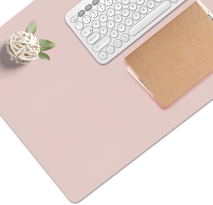 Mouse Pad and Keyboard Wrist Rest, Large Keyboard and Mouse Pad Set, Ergonomic Mousepad with Wrist Rest, Non-Slip Desk Mat Protector for Office, Home (35.4ร15.7 Inches, Pink)