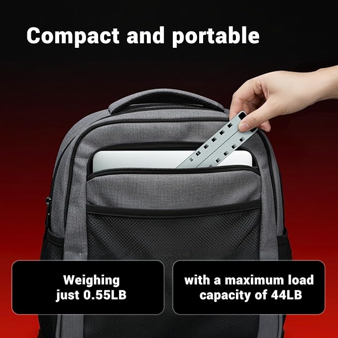 Laptop Stand for Desk, 6-Angle Adjustable Ergonomic Laptop Riser, Foldable Aluminum Portable, Cooling Desktop Notebook Computer Holder Compatible with 10-15.6โ MacBook, Dell, HP, iPad, Silver