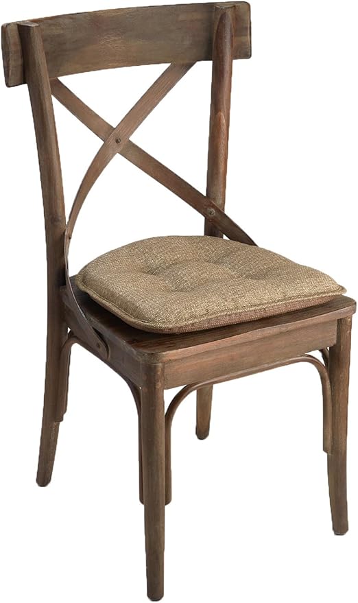 Non-Slip Chair Cushions, Assembled in USA, U-Shaped Skid-Proof Seat Pads for Dining Room, Kitchen, Office, 15"x16"