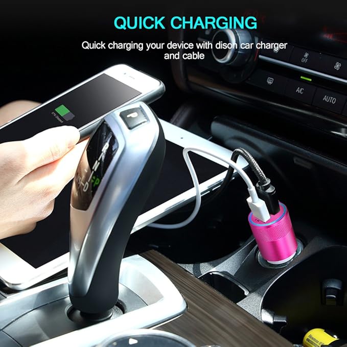 USB Typc C Car Charge,HUHUTA Dual Port Car Charger Plug with 6ft USB C Charger Cable Replacement for Samsung Galaxy S10/S9/S8 Plus,MacBook,LG G6 V20 G7 V30 V40, Google Pixel,Nexus 6P 5X