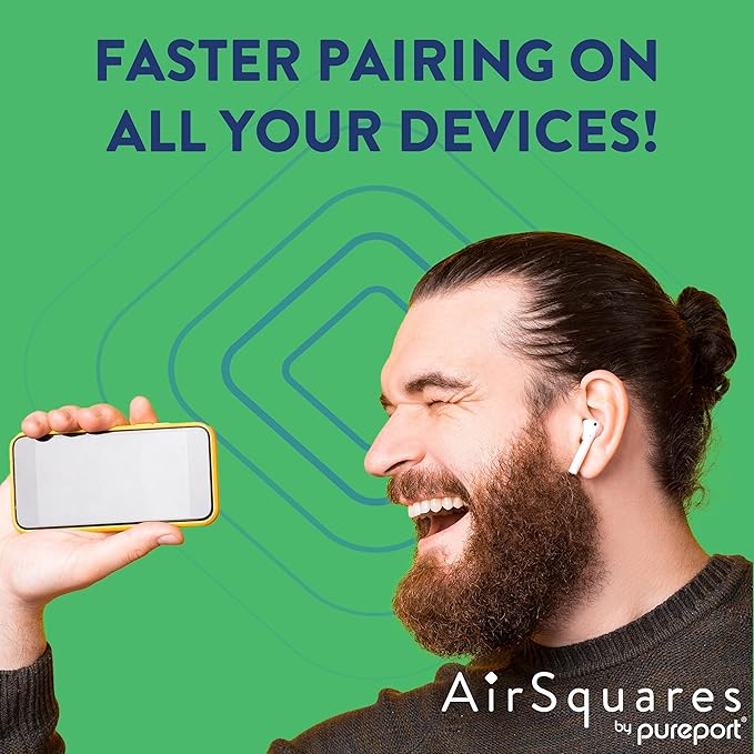 Cleaner Kit for Airpods by AirSquares | the Original Earbud Cleaning Putty Compatible with Airpods & Earbuds, Remove Wax, Dirt & Gunk from Tech Devices, As Seen on NBC's Today Show (12 Pack)