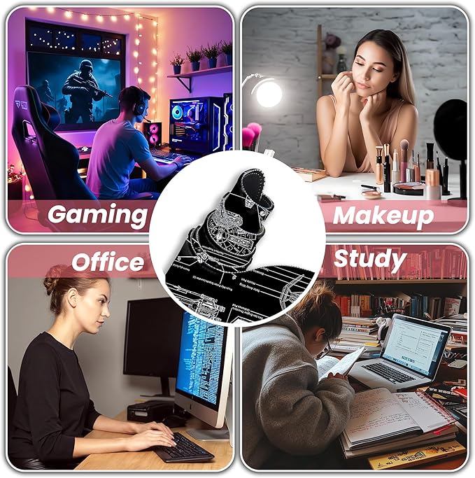 Large Gaming Mouse Pad, Desk Mat Extended XXL Keyboard Desk Pad with Non-Slip Base, 31.5x11.8 inch Black Gamer Mousepad for Office, Home & Gaming Room Decor (Spaceship Sci-f-2)