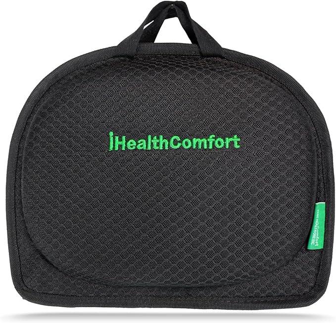 Small Travel Seat Cushion Cooling Gel & Memory Foam Portable Foldable Seat Pad for Airplane, Car, Office, Stadium Orthopedic Butt Pain Relief Pillow, 2-in-1 Design for Kids & Adults