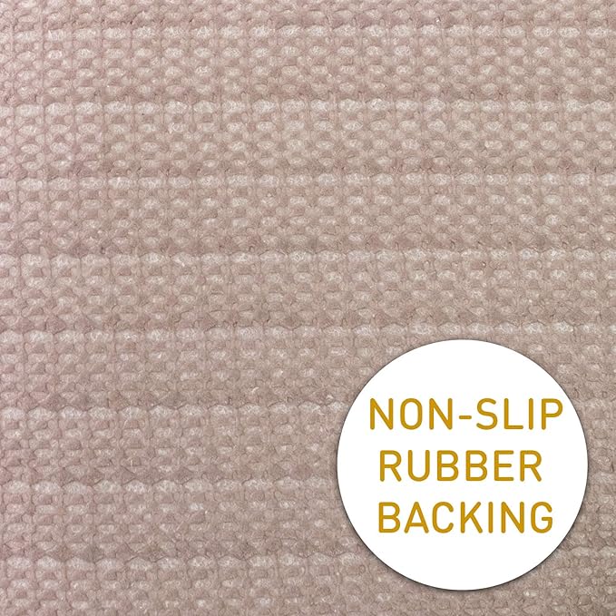 Sweet Home Collection Chair Cushion Memory Foam Pads Tufted Slip Non Skid Rubber Back U-Shaped 17" x 16" Seat Cover, 6 Pack, Bradford Silver/Brown, (Pack of 2)