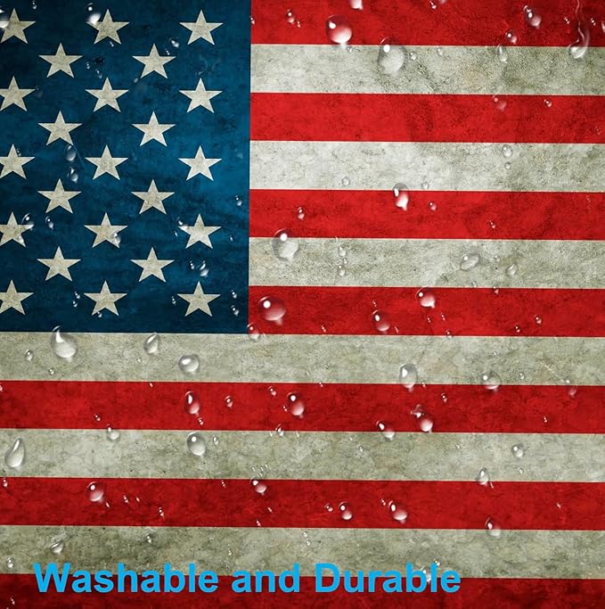 US Flag XXL Mouse Pad Expansion Laptop Keyboard and Mouse Pad 35.4X15.7-Inch Non Slip Rubber Base with Stitching Edges