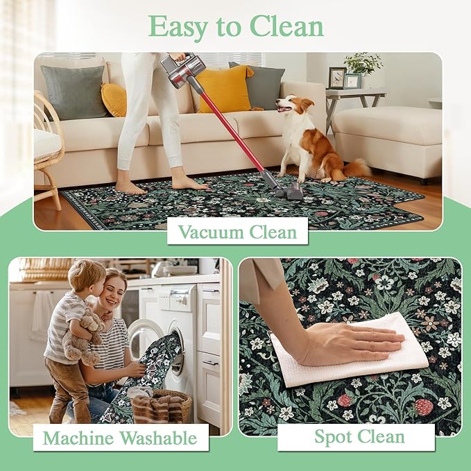 Office Chair Mat for Hardwood Floor & Tile Floor,48"X 60" Heavy Duty Desk Chair Mat for Hard Floors, Under Desk Rug for Rolling Computer Chair,Anti Slip,Low Pile Carpet Protector-Convex Green Grass