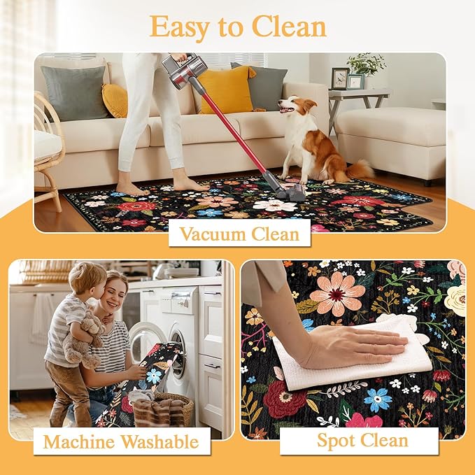 Office Chair Mat for Hardwood Floor & Tile Floor,48"X 60" Heavy Duty Desk Chair Mat for Hard Floors, Under Desk Rug for Rolling Computer Chair,Anti Slip,Low Pile Carpet Protector-Convex Colorful