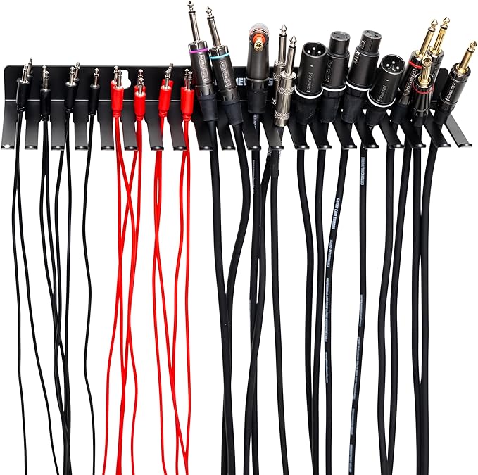Gator Frameworks Wall Mountable Cable Hanger and Organizer with 19 Cable Slots, Ranges from 5-9mm Spaces (GFW-CABLEHANGER)