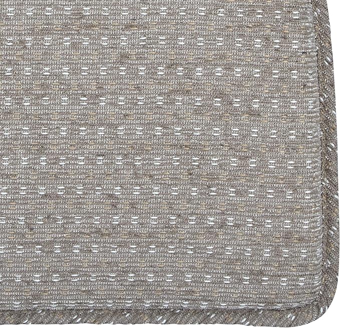Klear Vu Raindrop The Gripper Non Slip Chair Cushions, Soft & Comfortable Seat Pad, Sitting Pillow for Kitchen, Dining or Office, 8 Count (Pack of 1), Dove