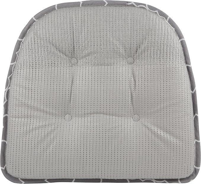 Non-Slip Chair Cushions, Assembled in USA, U-Shaped Skid-Proof Seat Pads for Dining Room, Kitchen, Office, 15"x16"