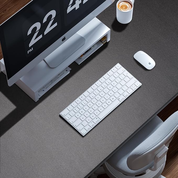 Large Leather Desk Pad Protector, Waterproof Desk Pads on Top of Desks, Keyboard and Mouse Pad for Desktop Organization. Easy Clean Computer Desk Mat for Office/Home (Black,47.2"x 23.6")