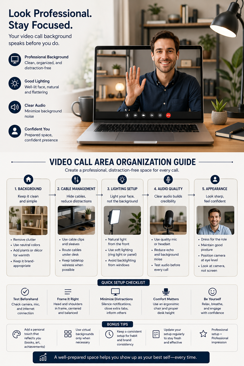 Cable Management for Remote Workers: Professional Video Call Setup