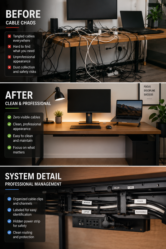 The Cable Management Secret That Made My Desk Look $1,000 More Expensive (And Actually Function