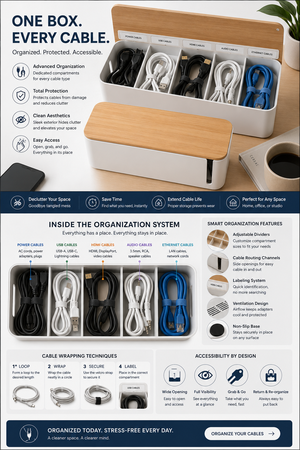 Cable Management Boxes: Hide Mess, Maintain Accessibility