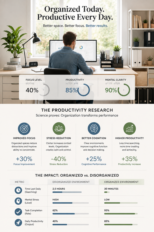 Productivity and Organization: The Science of Organized Workspaces