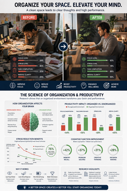 Productivity and Organization: The Science of Organized Workspaces