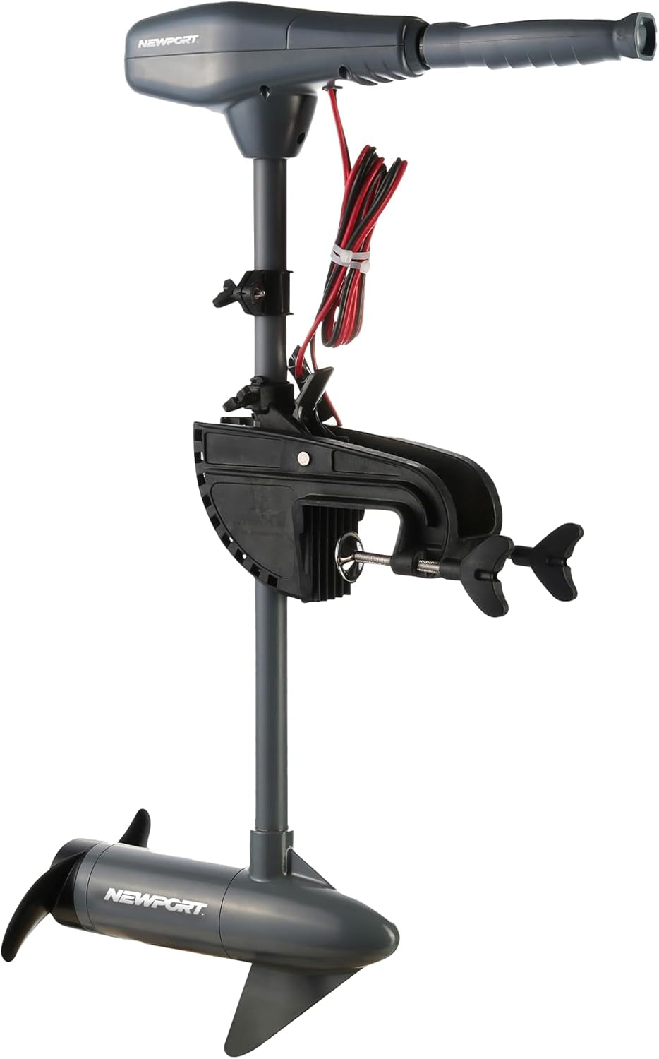 Newport Kayak Series 55Lb Thrust Transom Mounted Saltwater Electric Trolling Motor W/Led Battery Indicator (24" Shaft)