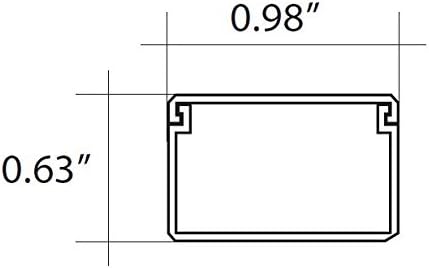 Easylife TV Wire Hider Wall Mounted 10 Feet White Cord Cover Kit for Wall Paintable Cable Raceway Adhesive Wire Concealer Wall Cable Management System