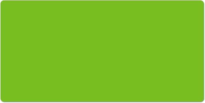 CounterArt Large Lime Green Waterproof Desk Protector 32” x 16” Made in The USA Desk Mat Office Mat Large Mouse Pad