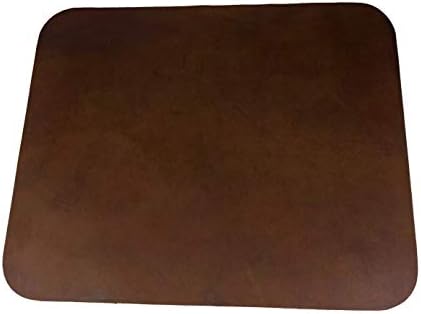 Leather Mouse Pad Work Mat Rustic Brown Top Grain 12 x 10 inches USA Made