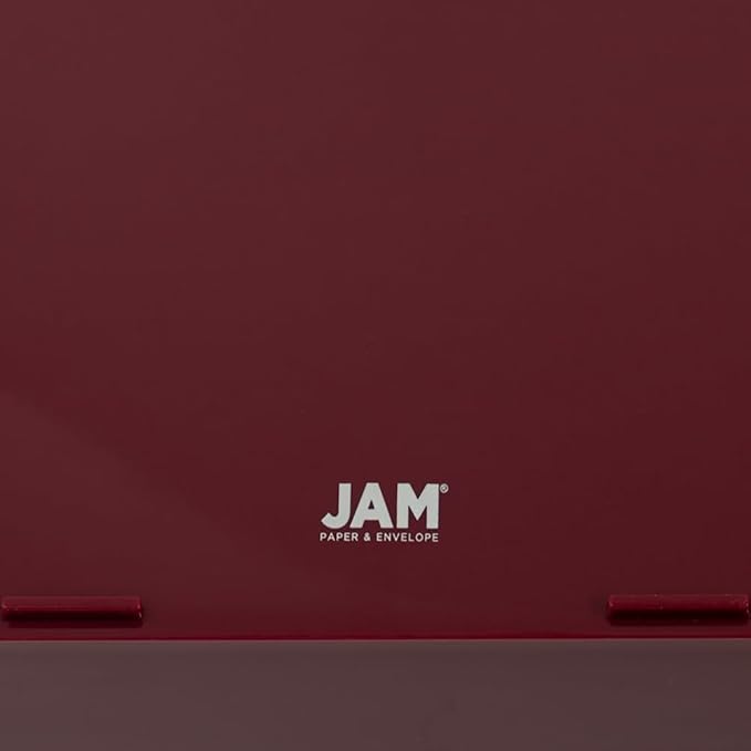 JAM PAPER Stackable Paper Trays - Burgundy - Desktop Document, Letter, & File Organizer Tray - Sold Individually