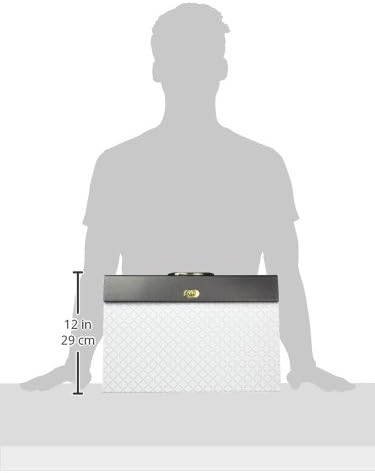 U Brands Modern-Noir Expandable File 19 Pocket, White (201A0206)
