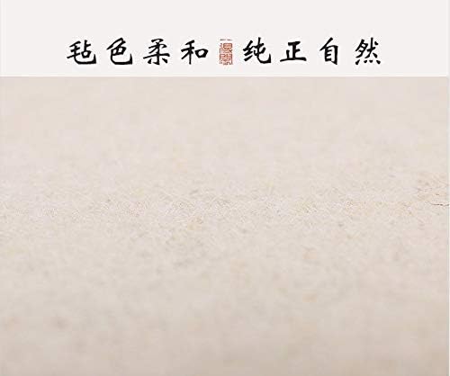 MEGREZ Chinese Calligraphy Drawing Felt Mat, Sumi Xuan Paper Painting Felt Desk Pad for Chinese Calligraphy Writing Japanese Drawing, White, 31.5 x 47.2 inch (80 x 120cm)